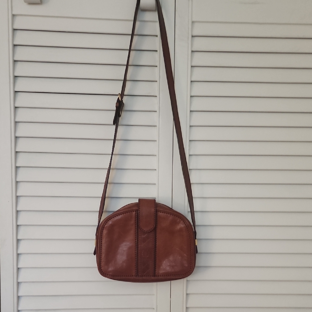 Brown Leather Crossbody Bag